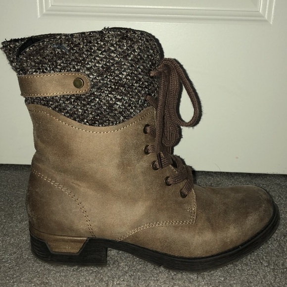 Brown Combat Boots - Picture 2 of 2
